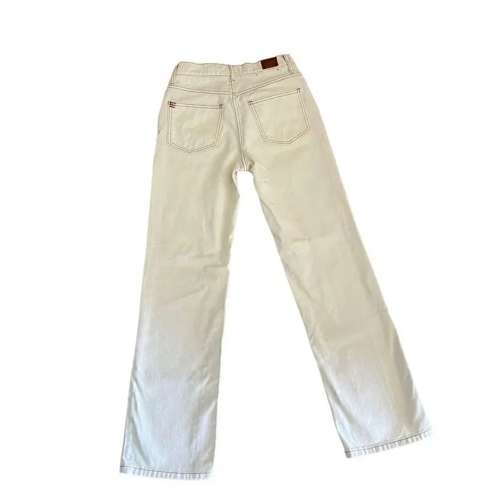 BDG Urban Outfitters Loose Straight Unisex White Jeans SZ 26